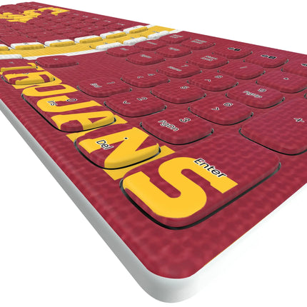 University of Southern California Trojans Stripe Curved Wireless Keyboard
