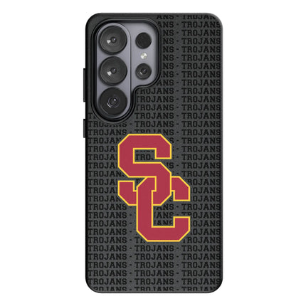 University of Southern California Trojans Text Backdrop MagSafe Compatible Phone Case for Samsung Galaxy