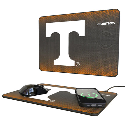 University of Tennessee Volunteers Linen 15-Watt Wireless Charger and Mouse Pad