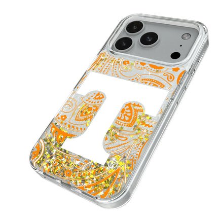 University of Tennessee Volunteers Paisley Glitter Phone Case for Apple iPhone