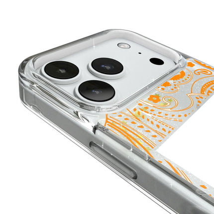 University of Tennessee Volunteers Paisley Glitter Phone Case for Apple iPhone