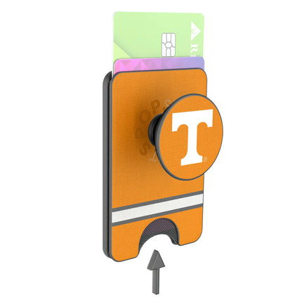University of Tennessee Volunteers Stripe PopSockets MagSafe-Compatible PopWallet+