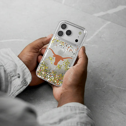 University of Texas Longhorns Confetti Glitter Phone Case for Apple iPhone