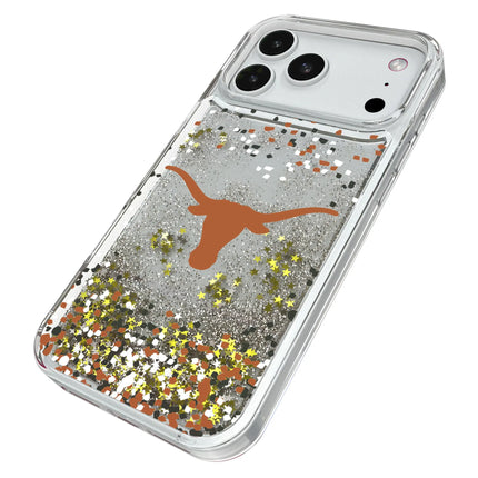 University of Texas Longhorns Confetti Glitter Phone Case for Apple iPhone