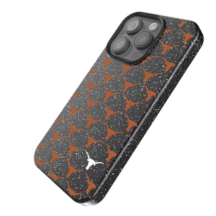 University of Texas Longhorns Fashion Pattern Black Bling Phone Case for Apple iPhone
