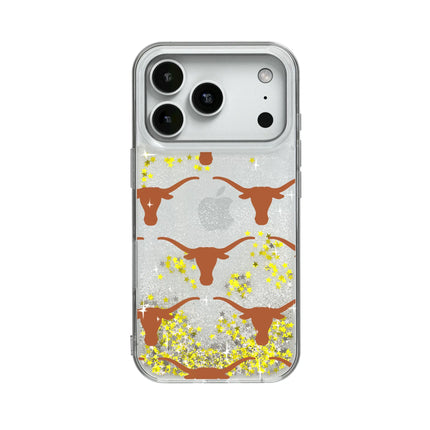 University of Texas Longhorns Fashion Pattern Glitter Phone Case for Apple iPhone