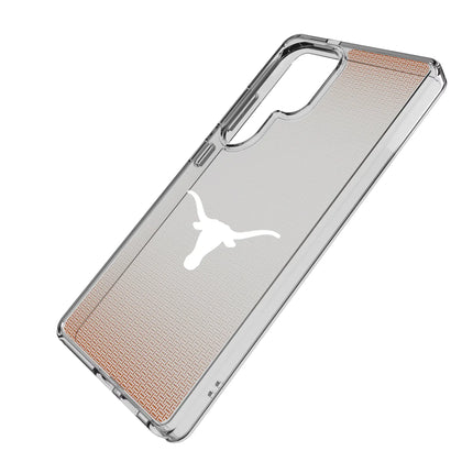 University of Texas Longhorns Linen Clear Phone Case for Samsung Galaxy