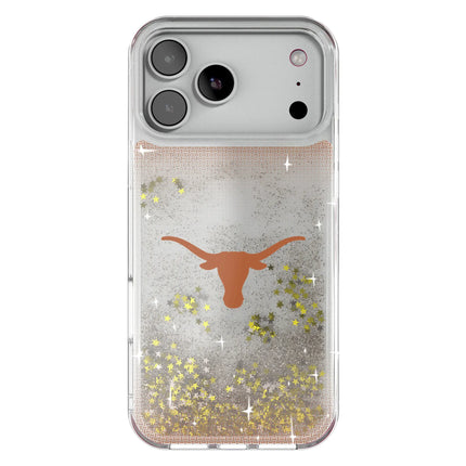 University of Texas Longhorns Linen Glitter Phone Case for Apple iPhone