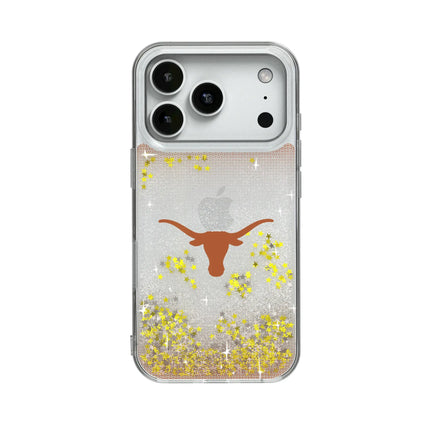 University of Texas Longhorns Linen Glitter Phone Case for Apple iPhone