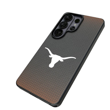University of Texas Longhorns Linen MagSafe Compatible Phone Case for Samsung Galaxy