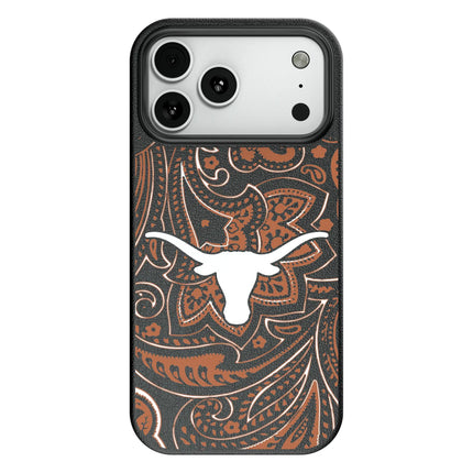 University of Texas Longhorns Paisley MagSafe Compatible Phone Case for Apple iPhone