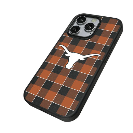 University of Texas Longhorns Plaid MagSafe Compatible Phone Case for Apple iPhone