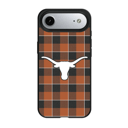University of Texas Longhorns Plaid MagSafe Compatible Phone Case for Apple iPhone