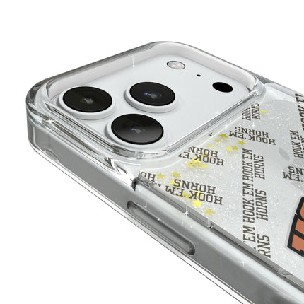 University of Texas Longhorns Quadtile Glitter Phone Case for Apple iPhone