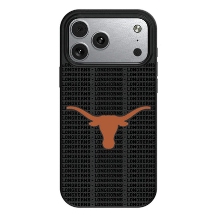 University of Texas Longhorns Text Backdrop MagSafe Compatible Phone Case for Apple iPhone