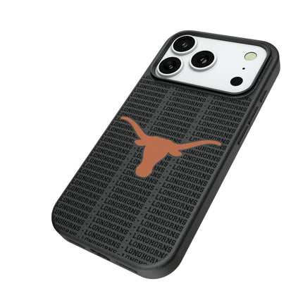 University of Texas Longhorns Text Backdrop MagSafe Compatible Phone Case for Apple iPhone