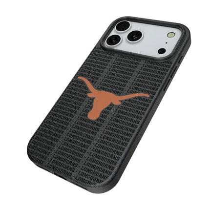 University of Texas Longhorns Text Backdrop MagSafe Compatible Phone Case for Apple iPhone