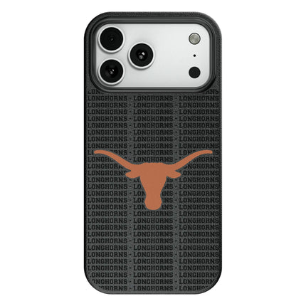 University of Texas Longhorns Text Backdrop MagSafe Compatible Phone Case for Apple iPhone