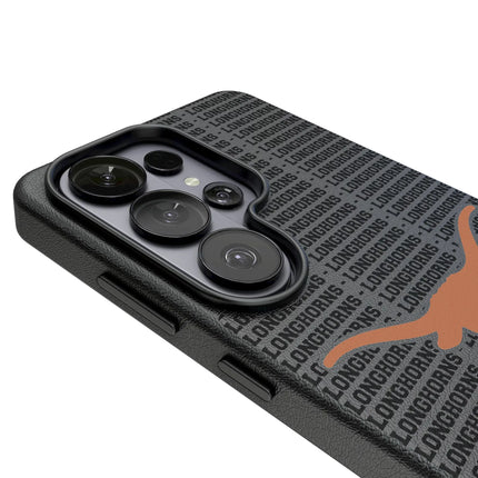 University of Texas Longhorns Text Backdrop MagSafe Compatible Phone Case for Samsung Galaxy