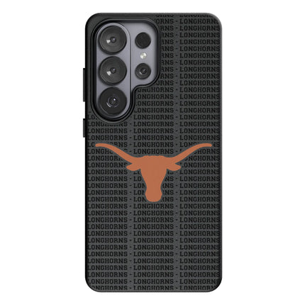 University of Texas Longhorns Text Backdrop MagSafe Compatible Phone Case for Samsung Galaxy