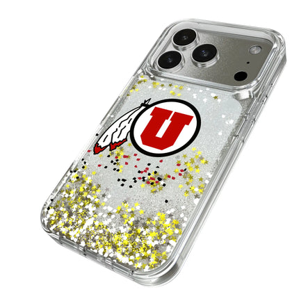 University of Utah Utes Confetti Glitter Phone Case for Apple iPhone