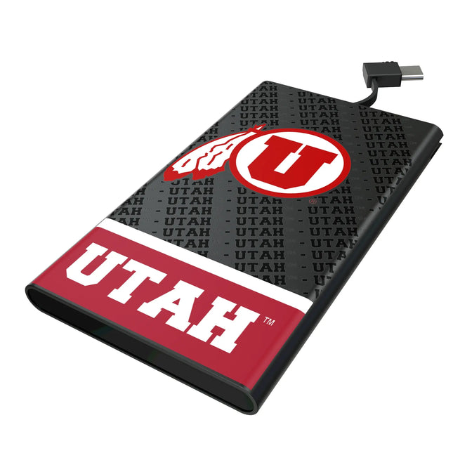 University of Utah Utes Endzone Plus 5000mAh Flat Powerbank