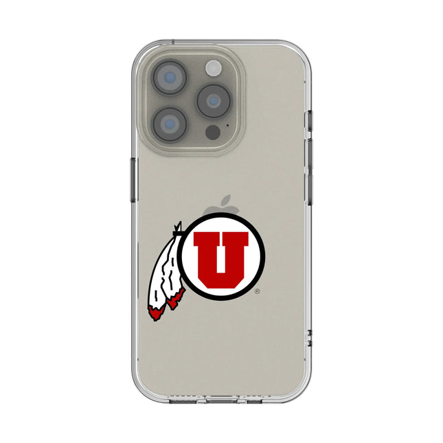 University of Utah Utes Insignia Clear Phone Case for Apple iPhone