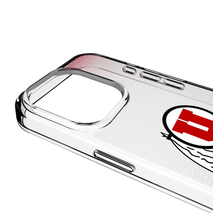 University of Utah Utes Linen Clear Phone Case for Apple iPhone