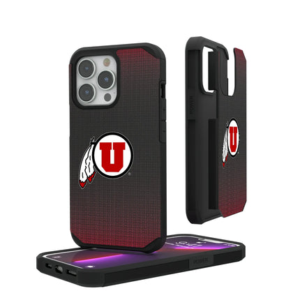 University of Utah Utes Linen Rugged Phone Case for Apple iPhone