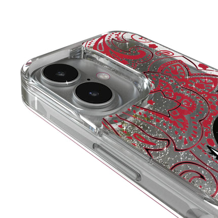 University of Utah Utes Paisley Glitter Phone Case for Apple iPhone