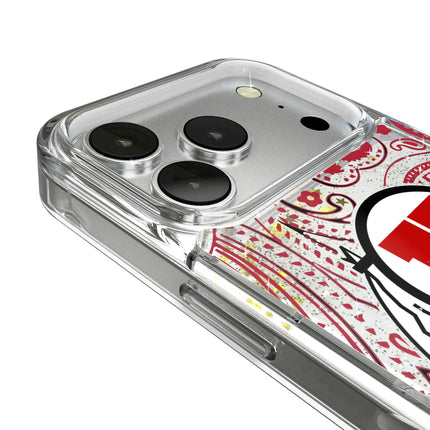 University of Utah Utes Paisley Glitter Phone Case for Apple iPhone