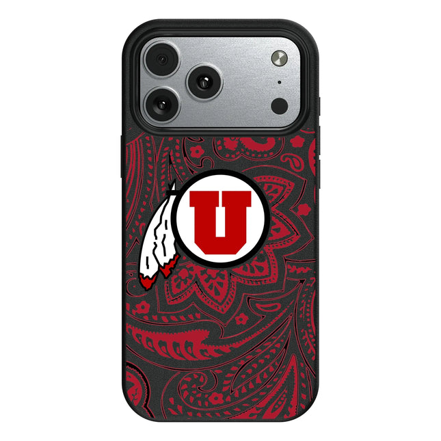 University of Utah Utes Paisley MagSafe Compatible Phone Case for Apple iPhone