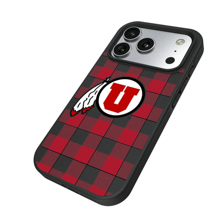 University of Utah Utes Plaid Bump Phone Case for Apple iPhone
