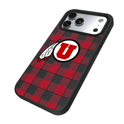 University of Utah Utes Plaid Bump Phone Case for Apple iPhone