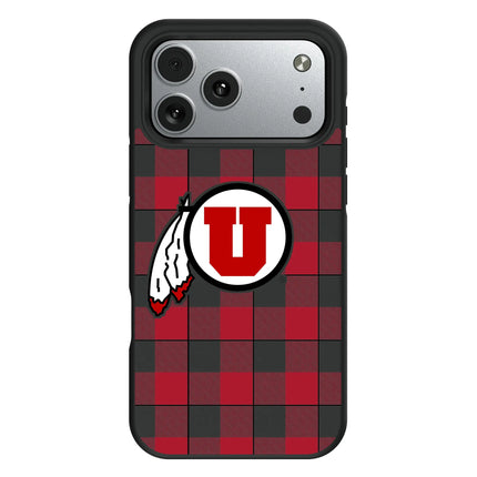 University of Utah Utes Plaid Bump Phone Case for Apple iPhone