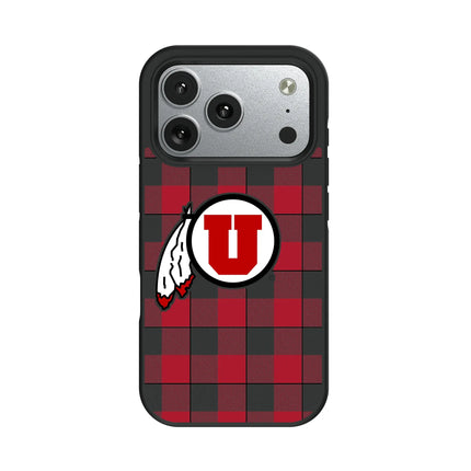University of Utah Utes Plaid Bump Phone Case for Apple iPhone
