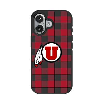 University of Utah Utes Plaid Bump Phone Case for Apple iPhone