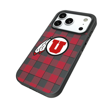 University of Utah Utes Plaid Bump Phone Case for Apple iPhone