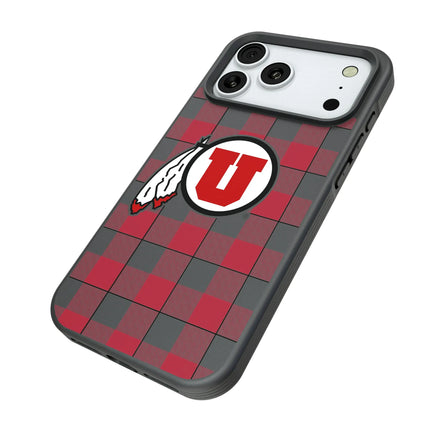 University of Utah Utes Plaid Bump Phone Case for Apple iPhone