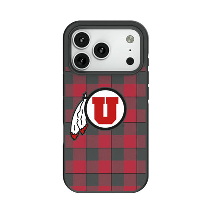University of Utah Utes Plaid Bump Phone Case for Apple iPhone
