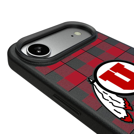 University of Utah Utes Plaid MagSafe Compatible Phone Case for Apple iPhone