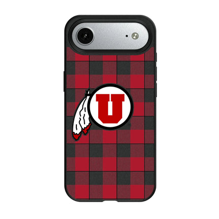 University of Utah Utes Plaid MagSafe Compatible Phone Case for Apple iPhone