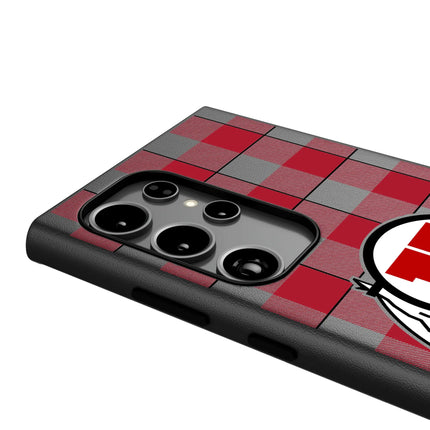 University of Utah Utes Plaid MagSafe Compatible Phone Case for Samsung Galaxy