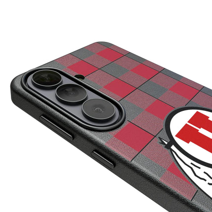 University of Utah Utes Plaid MagSafe Compatible Phone Case for Samsung Galaxy