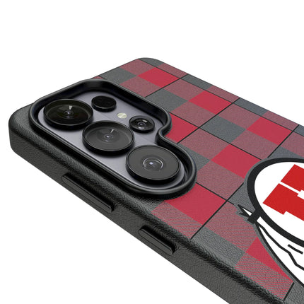 University of Utah Utes Plaid MagSafe Compatible Phone Case for Samsung Galaxy