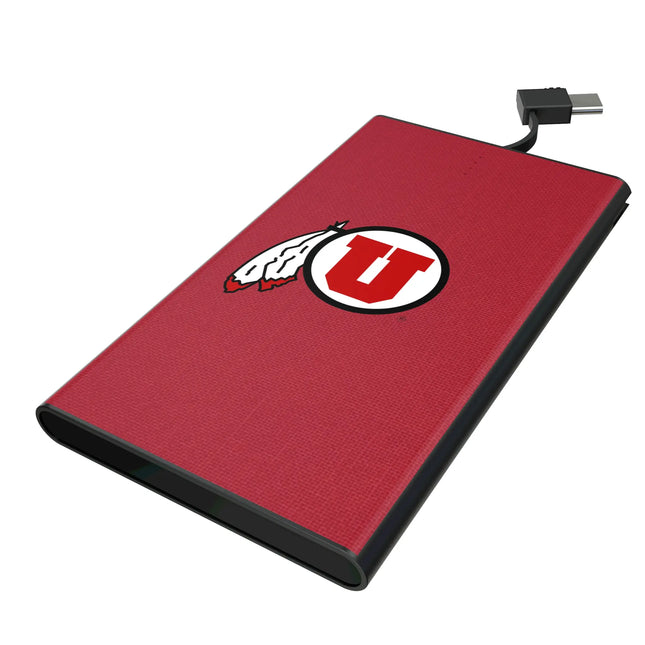 University of Utah Utes Solid 5000mAh Flat Powerbank
