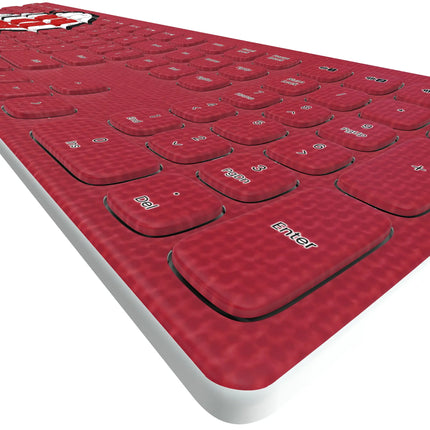 University of Utah Utes Solid Curved Wireless Keyboard