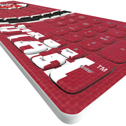 University of Utah Utes Stripe Curved Wireless Keyboard
