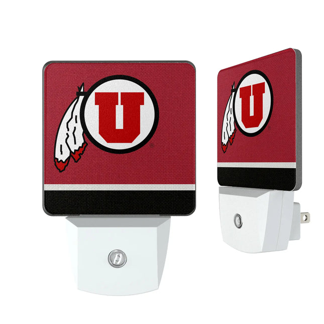 University of Utah Utes Stripe Night Light 2-Pack