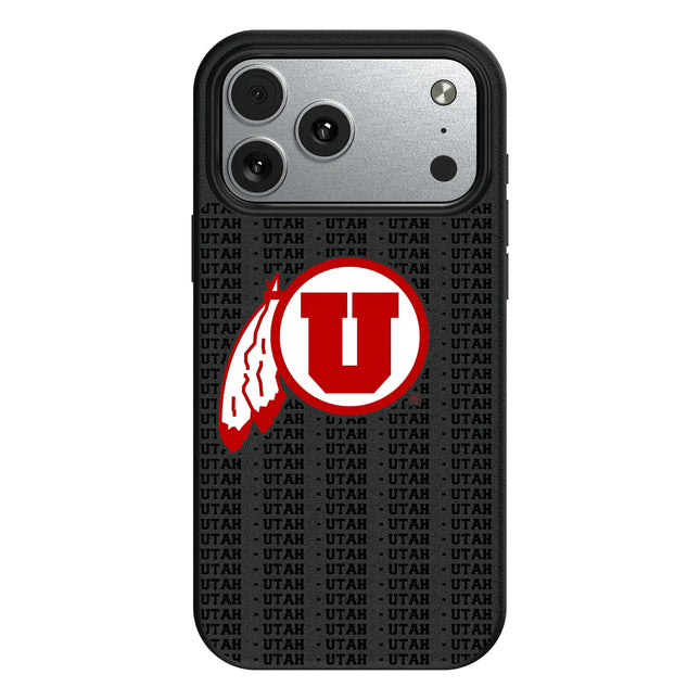 University of Utah Utes Text Backdrop MagSafe Compatible Phone Case for Apple iPhone